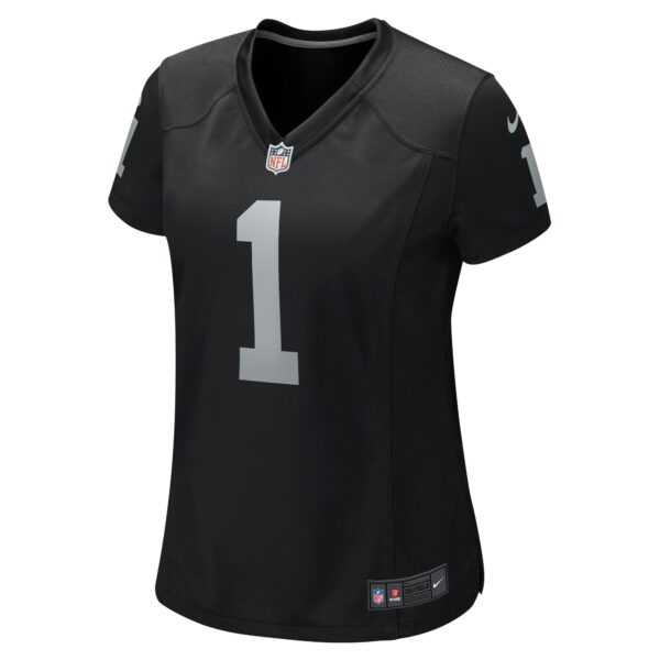 Women’s Las Vegas Raiders Number 1 Mom Nike Black Game Jersey