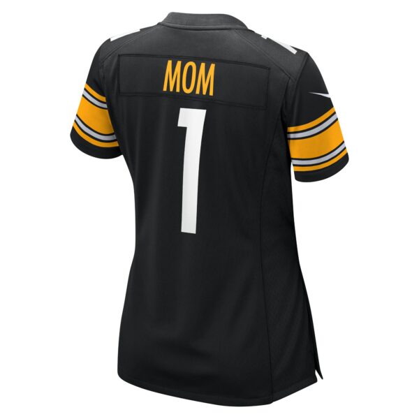 Women’s Pittsburgh Steelers Number 1 Mom Nike Black Game Jersey