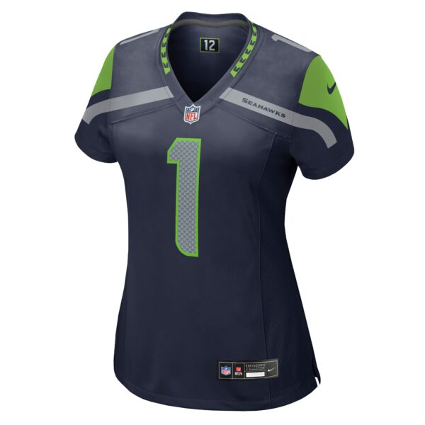 Women’s Seattle Seahawks Number 1 Mom Nike College Navy Game Jersey