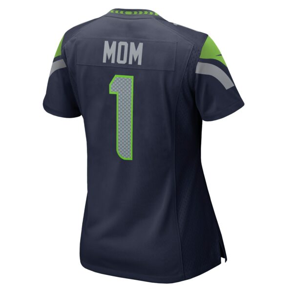 Women’s Seattle Seahawks Number 1 Mom Nike College Navy Game Jersey