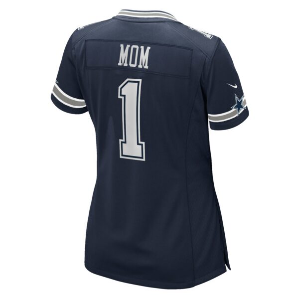 Women’s Dallas Cowboys Number 1 Mom Nike Navy Game Jersey