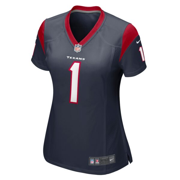 Women’s Houston Texans Number 1 Mom Nike Navy Game Jersey