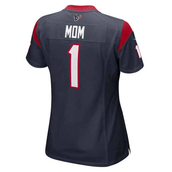 Women’s Houston Texans Number 1 Mom Nike Navy Game Jersey