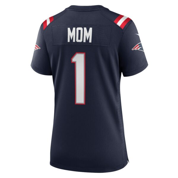 Women’s New England Patriots Number 1 Mom Nike Navy Game Jersey