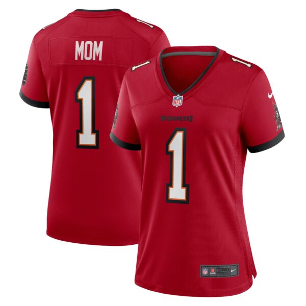 Women’s Tampa Bay Buccaneers Number 1 Mom Nike Red Game Jersey