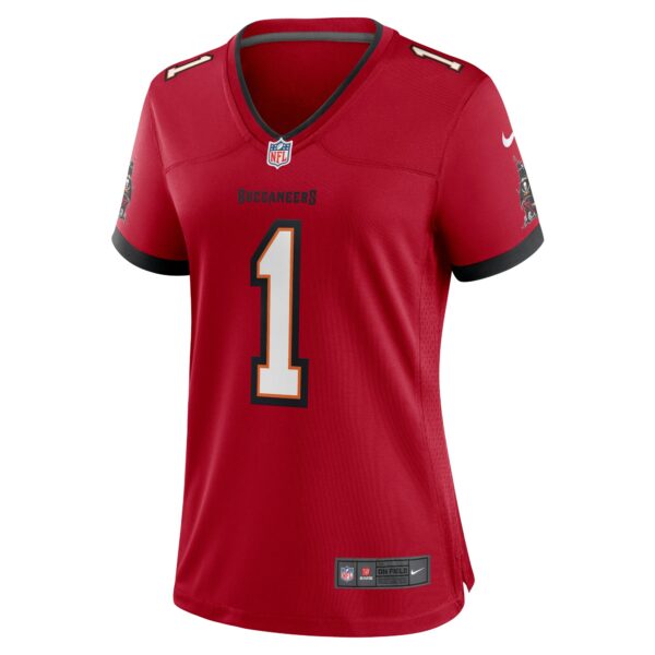 Women’s Tampa Bay Buccaneers Number 1 Mom Nike Red Game Jersey