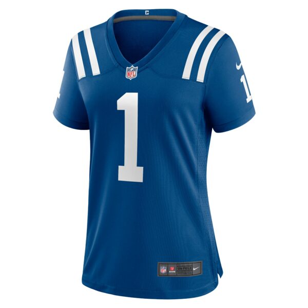 Women’s Indianapolis Colts Number 1 Mom Nike Royal Game Jersey