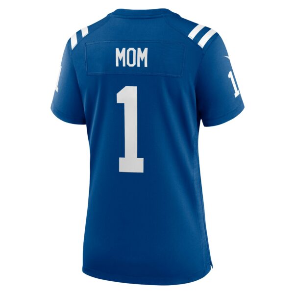 Women’s Indianapolis Colts Number 1 Mom Nike Royal Game Jersey