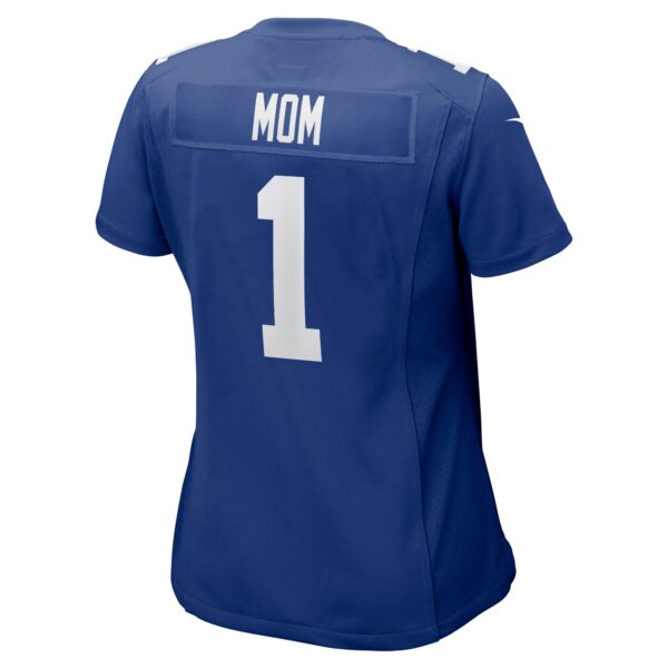 Women’s New York Giants Number 1 Mom Nike Royal Game Jersey