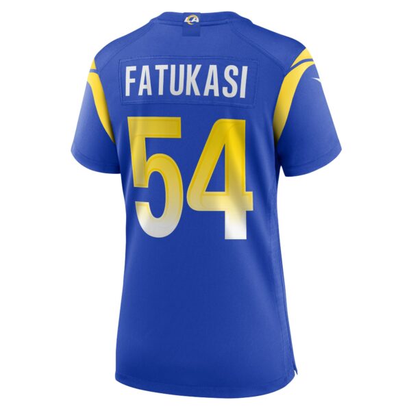 Women’s Los Angeles Rams Olakunle Fatukasi Nike Royal Game Jersey