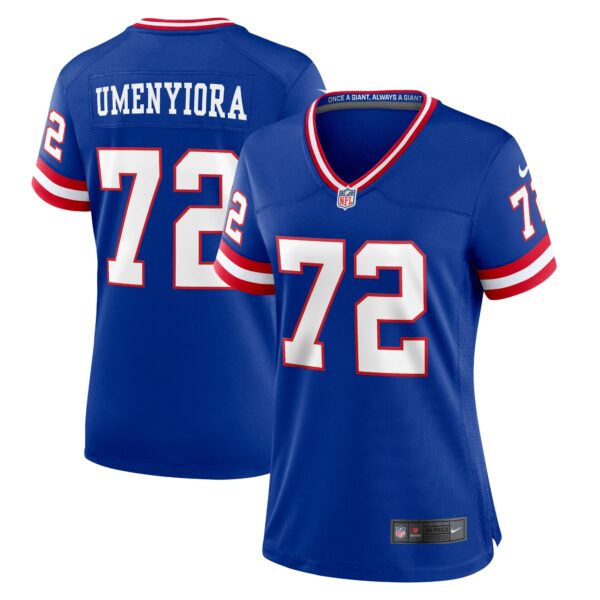 Women’s New York Giants Osi Umenyiora Nike Royal Classic Retired Player Game Jersey