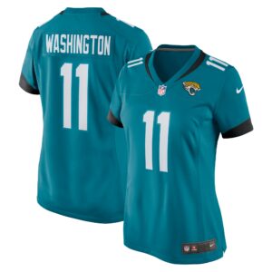 Women's Jacksonville Jaguars Parker Washington Nike Teal Team Game Jersey