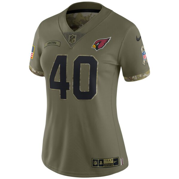 Women’s Arizona Cardinals Pat Tillman Nike Olive 2022 Salute To Service Retired Player Limited Jersey