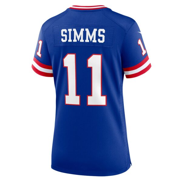 Women’s New York Giants Phil Simms Nike Royal Classic Retired Player Game Jersey