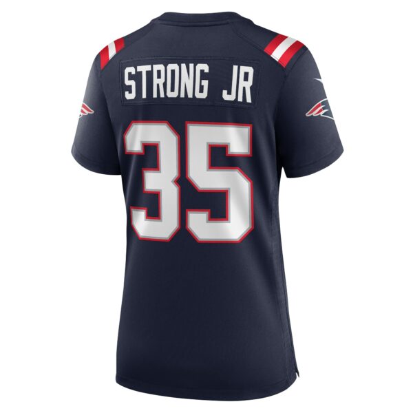 Women’s New England Patriots Pierre Strong Jr. Nike Navy Game Player Jersey