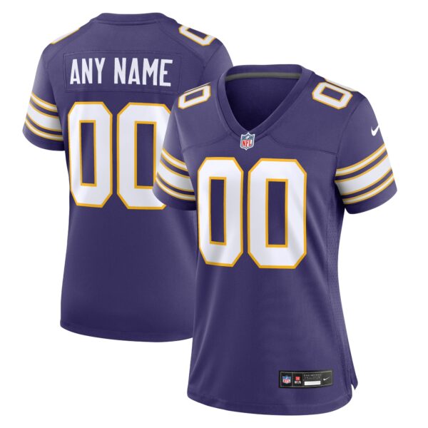 Women’s Minnesota Vikings Nike Purple Classic Custom Game Jersey