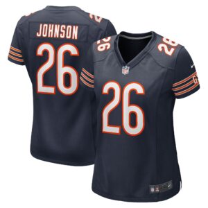 Women's Chicago Bears Quindell Johnson Nike Navy Team Game Jersey