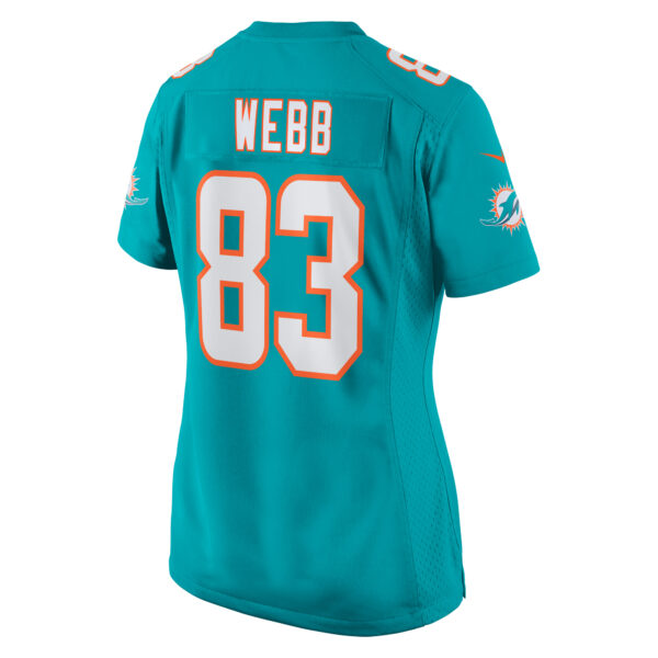 Women’s Miami Dolphins Raleigh Webb Nike Aqua Team Game Jersey