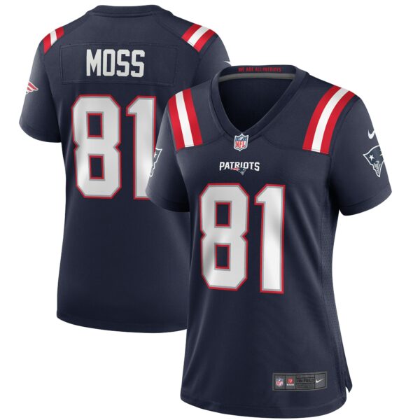 Women’s New England Patriots Randy Moss Nike Navy Game Retired Player Jersey