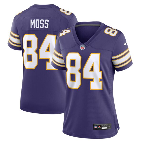 Women’s Minnesota Vikings Randy Moss Nike Purple Classic Retired Player Game Jersey