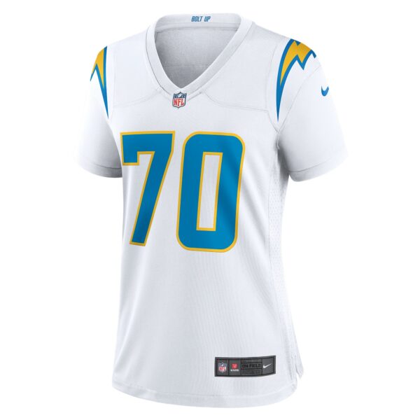 Women’s Los Angeles Chargers Rashawn Slater Nike White Game Jersey