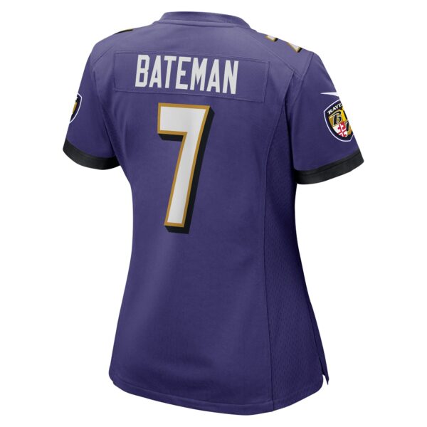 Women’s Baltimore Ravens Rashod Bateman Nike Purple Game Jersey