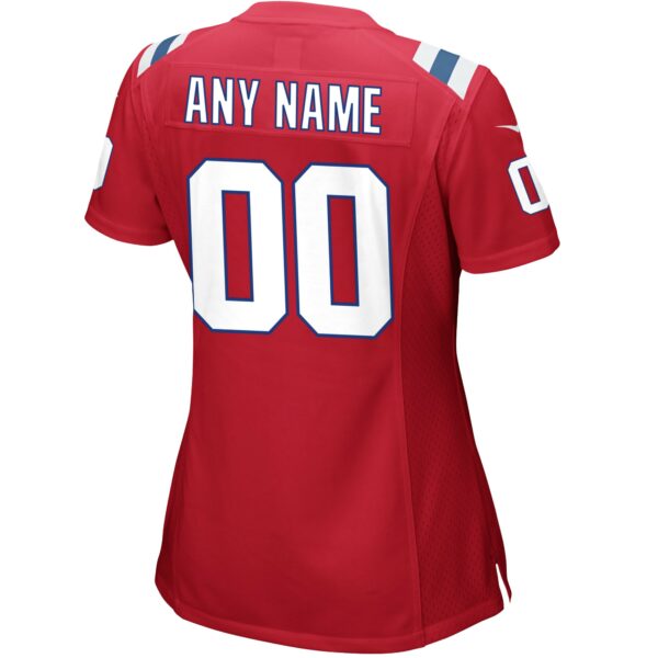 Women’s New England Patriots Nike Red Alternate Custom Jersey