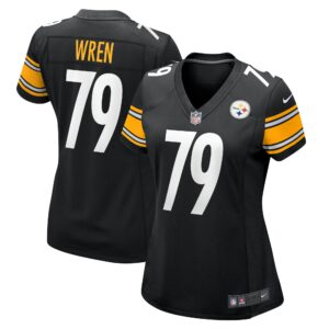 Women's Pittsburgh Steelers Renell Wren Nike Black Game Jersey