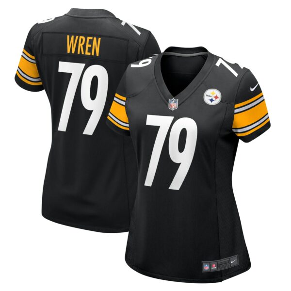 Women’s Pittsburgh Steelers Renell Wren Nike Black Game Jersey