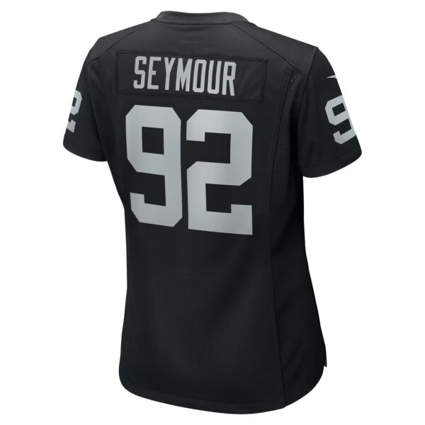 Women’s Las Vegas Raiders Richard Seymour Nike Black Retired Player Game Jersey