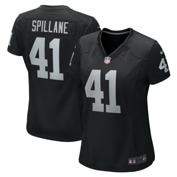 Women’s Las Vegas Raiders Robert Spillane Nike Black Game Player Jersey