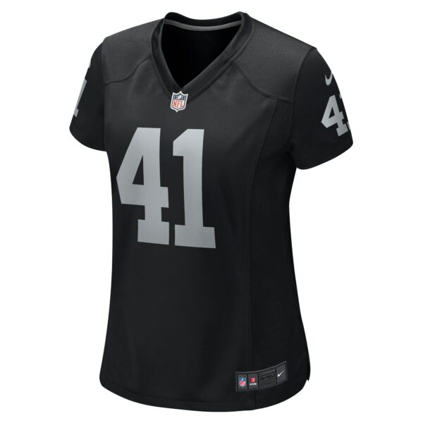 Women’s Las Vegas Raiders Robert Spillane Nike Black Game Player Jersey