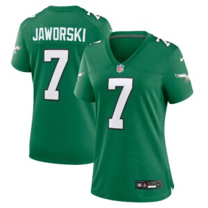 Women's Philadelphia Eagles Ron Jaworski Nike Kelly Green Alternate Game Jersey