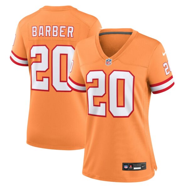 Women’s Tampa Bay Buccaneers Ronde Barber Nike Orange Throwback Game Jersey