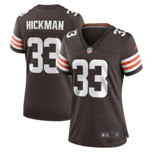 Women's Cleveland Browns Ronnie Hickman Nike Brown Team Game Jersey