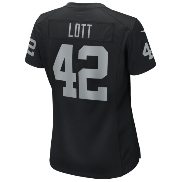 Women’s Las Vegas Raiders Ronnie Lott Nike Black Game Retired Player Jersey