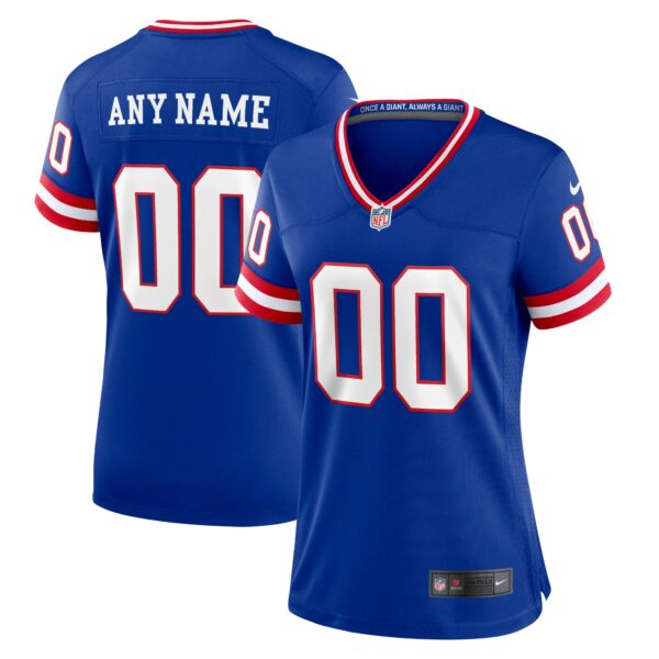 Women’s New York Giants Nike Royal Classic Custom Game Jersey