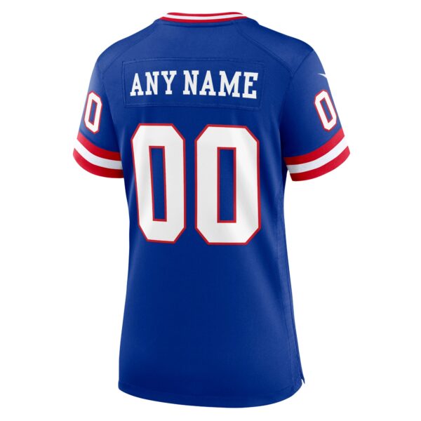 Women’s New York Giants Nike Royal Classic Custom Game Jersey