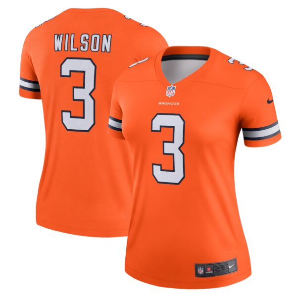 Women’s Denver Broncos Russell Wilson Nike Orange Team Alternate Legend Jersey