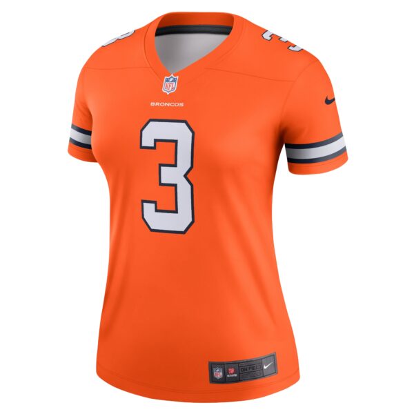 Women’s Denver Broncos Russell Wilson Nike Orange Team Alternate Legend Jersey