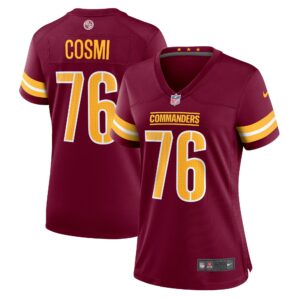 Women's Washington Commanders Sam Cosmi Nike Burgundy Game Jersey