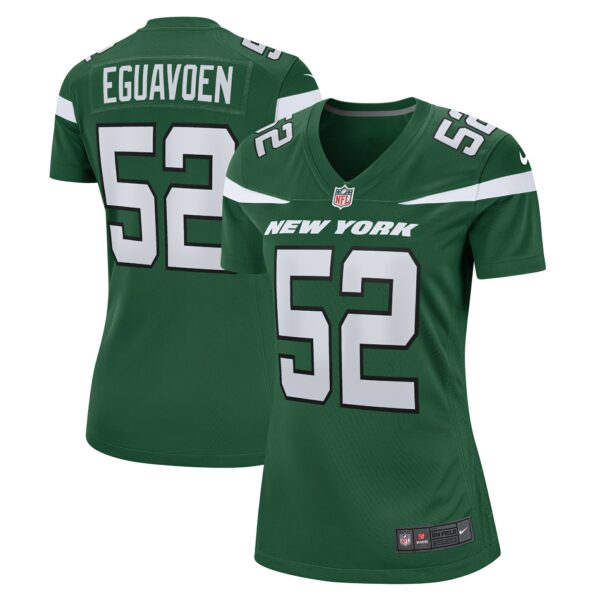 Women’s New York Jets Sam Eguavoen Nike Gotham Green Game Jersey