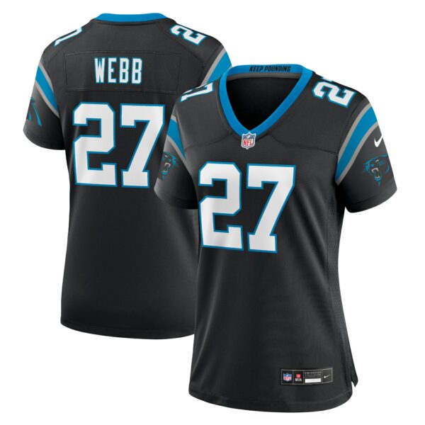 Women’s Carolina Panthers Sam Webb Nike Black Team Game Jersey