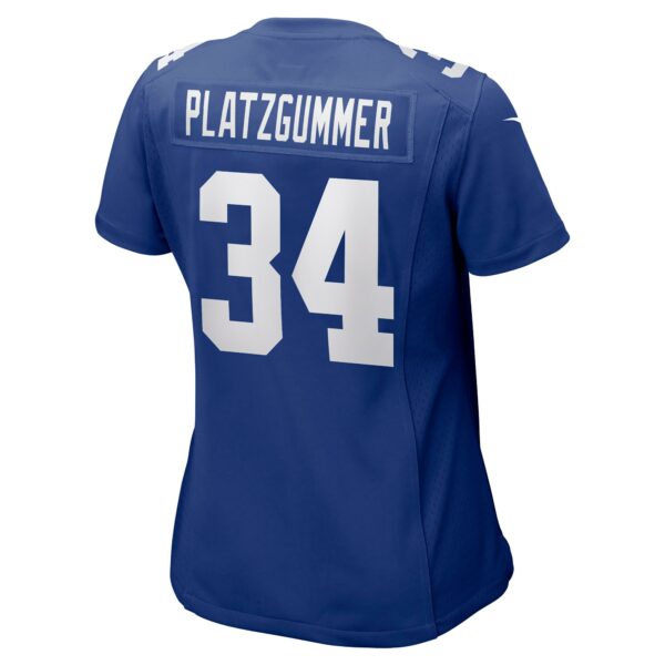 Women’s New York Giants Sandro Platzgummer Nike Royal Game Player Jersey