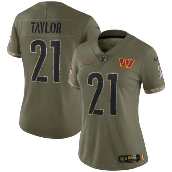 Women’s Washington Commanders Sean Taylor Nike Olive 2022 Salute To Service Retired Player Limited Jersey