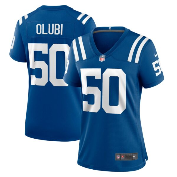 Women’s Indianapolis Colts Segun Olubi Nike Royal Game Player Jersey