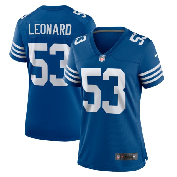 Women’s Indianapolis Colts Shaquille Leonard Nike Royal Alternate Game Jersey