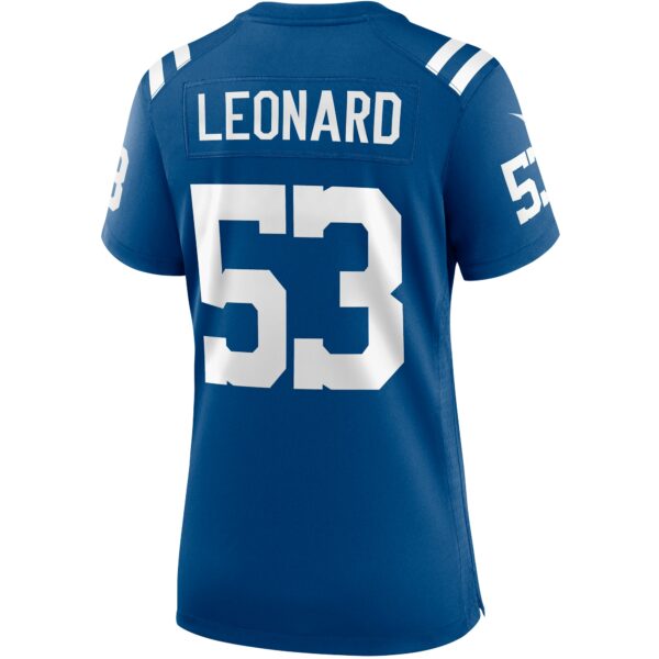 Women’s Indianapolis Colts Shaquille Leonard Nike Royal Player Game Jersey