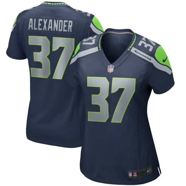 Women’s Seattle Seahawks Shaun Alexander Nike College Navy Game Retired Player Jersey