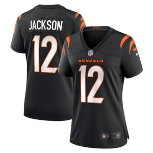 Women's Cincinnati Bengals Shedrick Jackson Nike Black Team Game Jersey